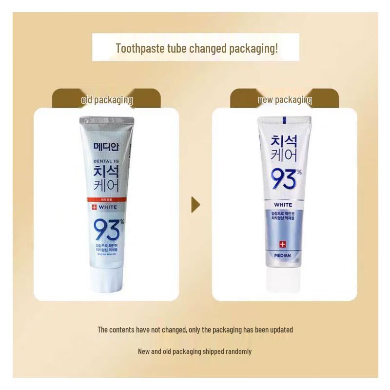Median 93 Korean Toothpaste - 120g for Fresh Breath and Clean Mouth