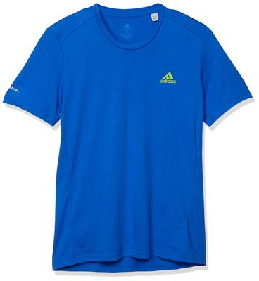 Adidas FAST Graphic Glory Blue Size Size Men's T-Shirt (GLR44), (FM3718), J/L (Japan L)