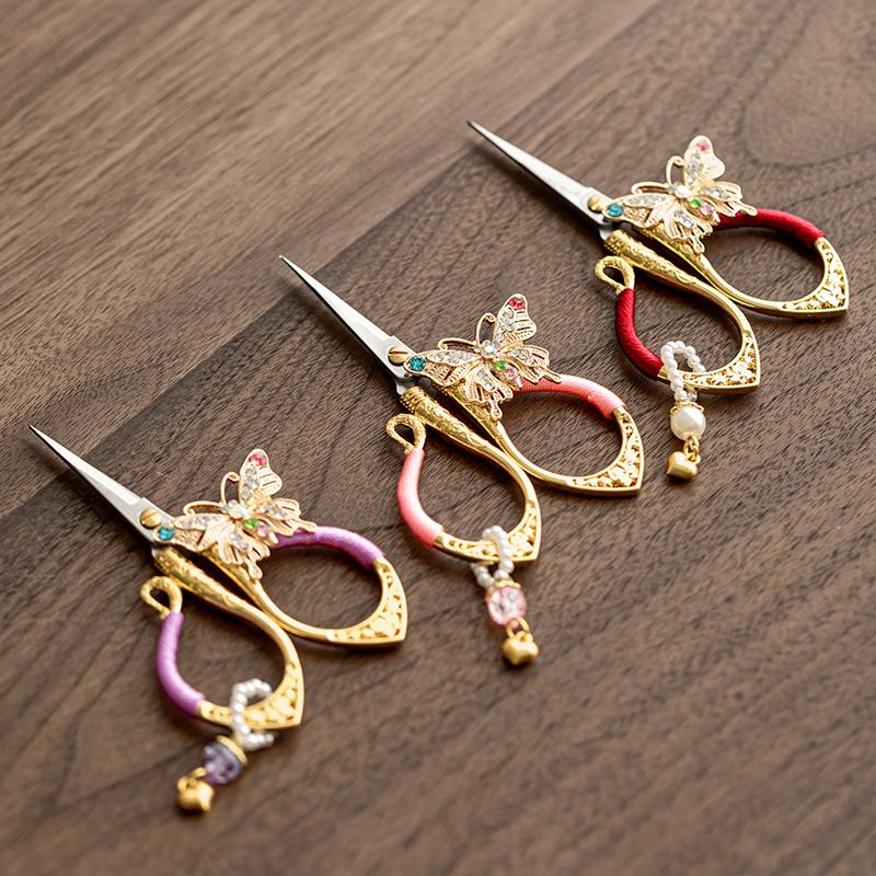 Small Butterfly Tea Scissors Premium Tea Ceremony Accessory for Home Use