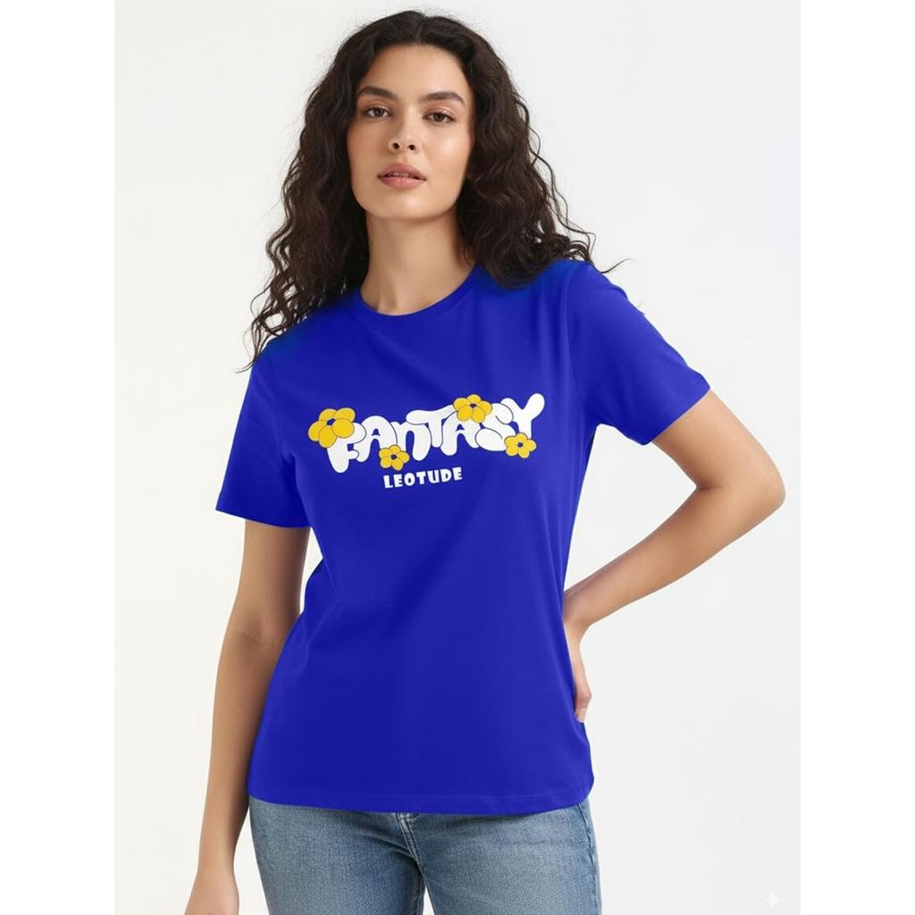 Women's Half Sleeve Cotton Blend Loose Fit Casual Wear Top T-shirt Pack Of 3