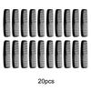 12pcs portable plastic anti-static double-sided dense toothed hair combs salon hair comb tools Special for real hair wigs
