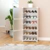Modern Dorm Plastic Shoe Cabinets Small Portable Narrow Transparent Shoe Rack Shelf White   Entryway Furniture