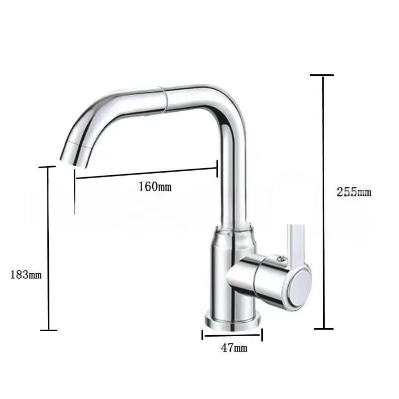 TLXT Stainless Steel Hot & Cold Basin Faucet