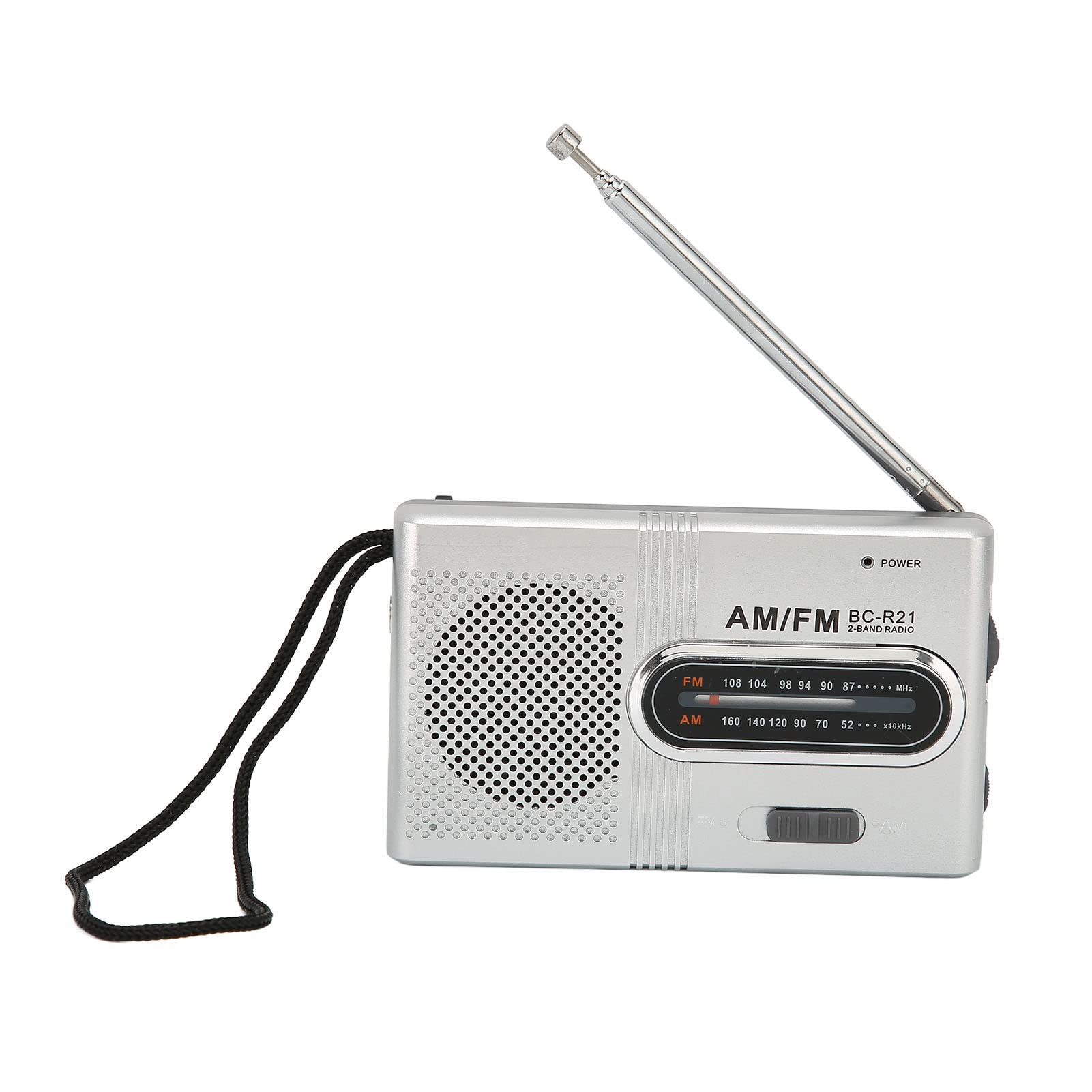 

AM FM Portable Pocket Compact Radio Operated by 2 AA with Earphone for Home and Outdoor Use Radio, Battery-Operated Radio, Player, Batteries, Jack,