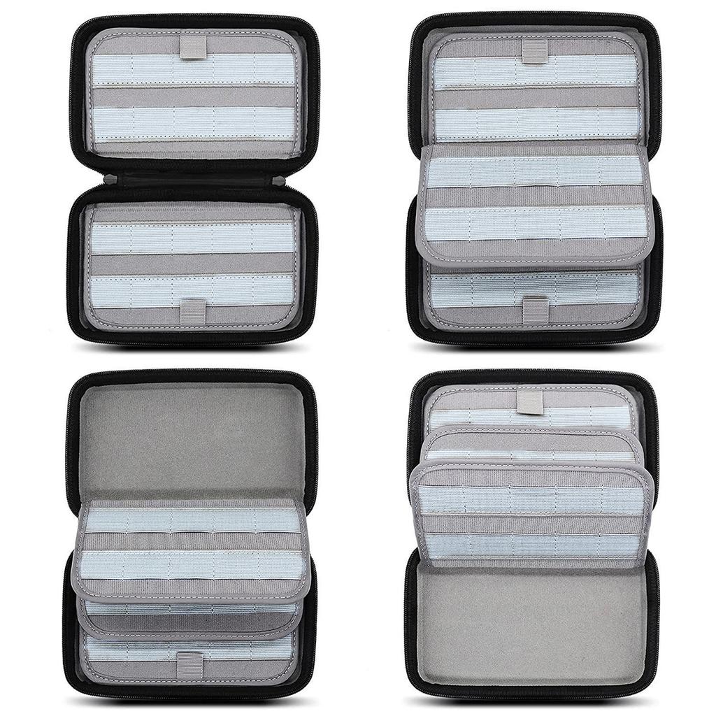 High Capacity Memory Card Storage Box Protective Gaming Accessories Organizer with Multiple Compartments