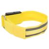 Reflective LED Light Armband Dual Luminous Strips Light Up Bracelet Wristband for Night Running Battery PoweredYellow