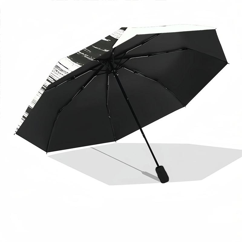 1pc Abstract Form Automatic Open/Close Umbrella Compact Folding Umbrella, All-Season Portable Umbrella for Women/Men F1124328