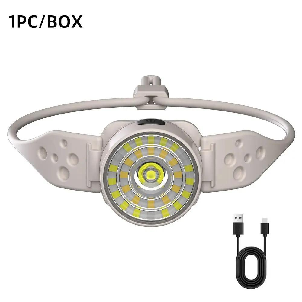 

Перезаряжаемый светодиодный налобный фонарь с красным сигнальным огнем, мощный налобный фонарь для рыбалки, кемпинга, пешего туризма, мини-светодиодный фонарь