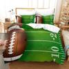 Football Duvet Cover King/Queen Size Rugby Game Bedding Set for Boys Teens Men Sports Enthusiasts Athletes Polyester Quilt Cover