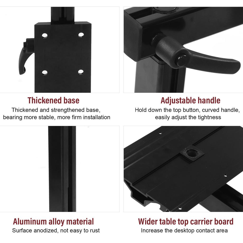 360° Rotation Smooth Appearance with Bracket for Motorhome RV Table Leg Base Mount Rust Proof Table Leg Bracket Strong Strength