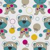 Outdoor Dekostoffe Oxford - Motiv Kawaii Bären I Dx038