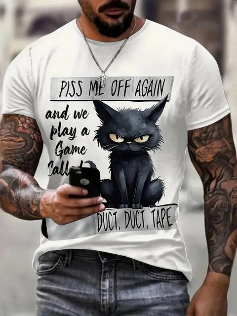 

Летняя футболка с короткими рукавами и животными для мужчин, повседневная футболка с 3d узором и принтом, модная уличная одежда больших размеров, мужская футболка, спортивная одежда XL