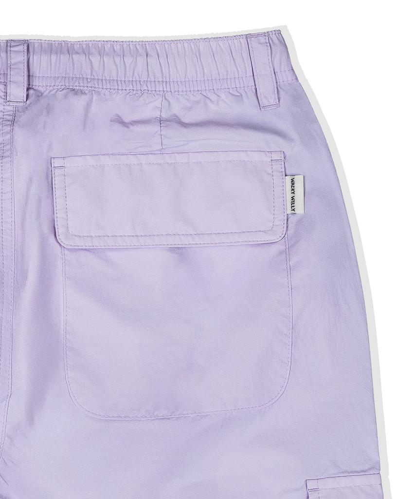 WACKY WILLY Women'S Nylon Parachute Pants Lavender