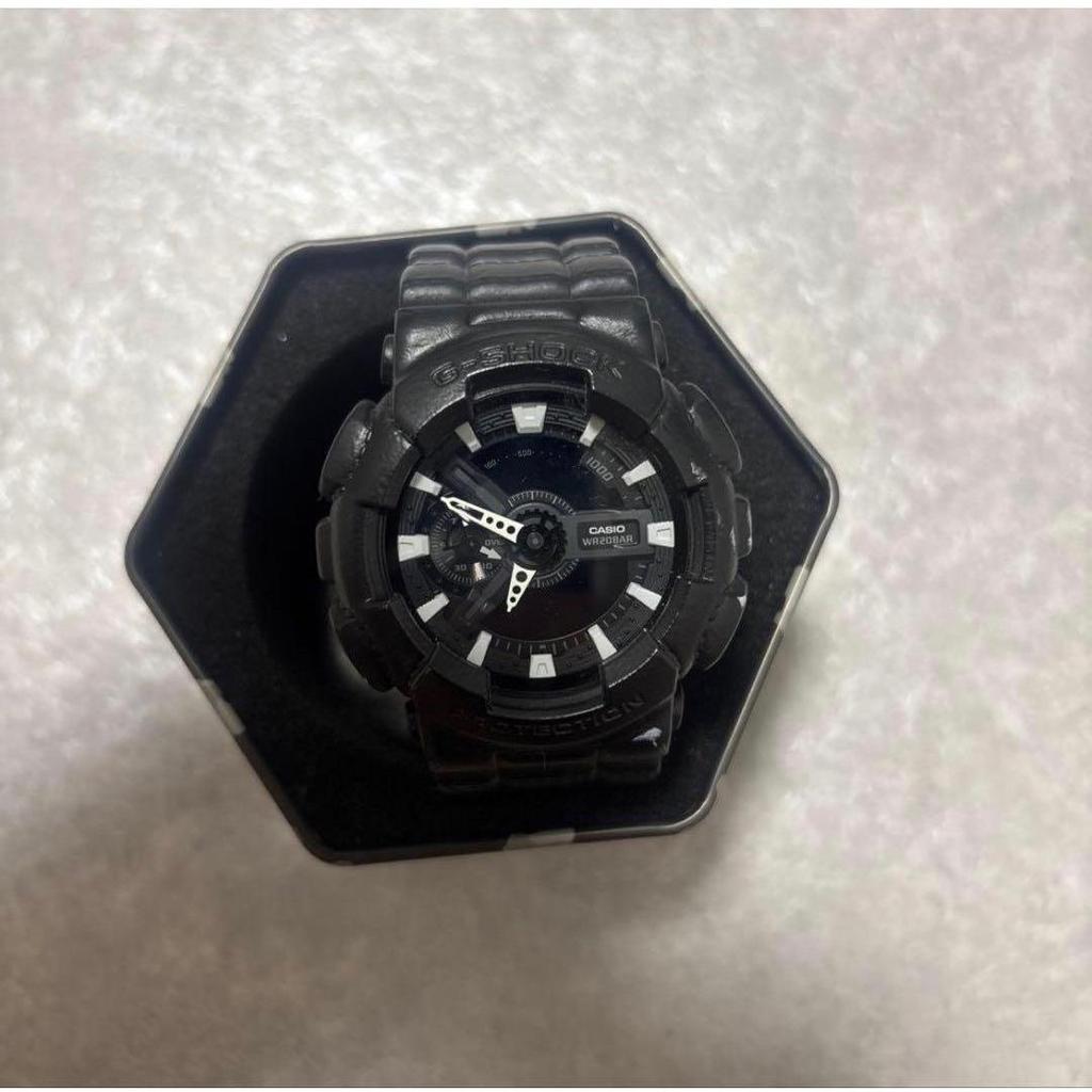 Used CASIO G-SHOCK GA-110 Black watch, no battery.