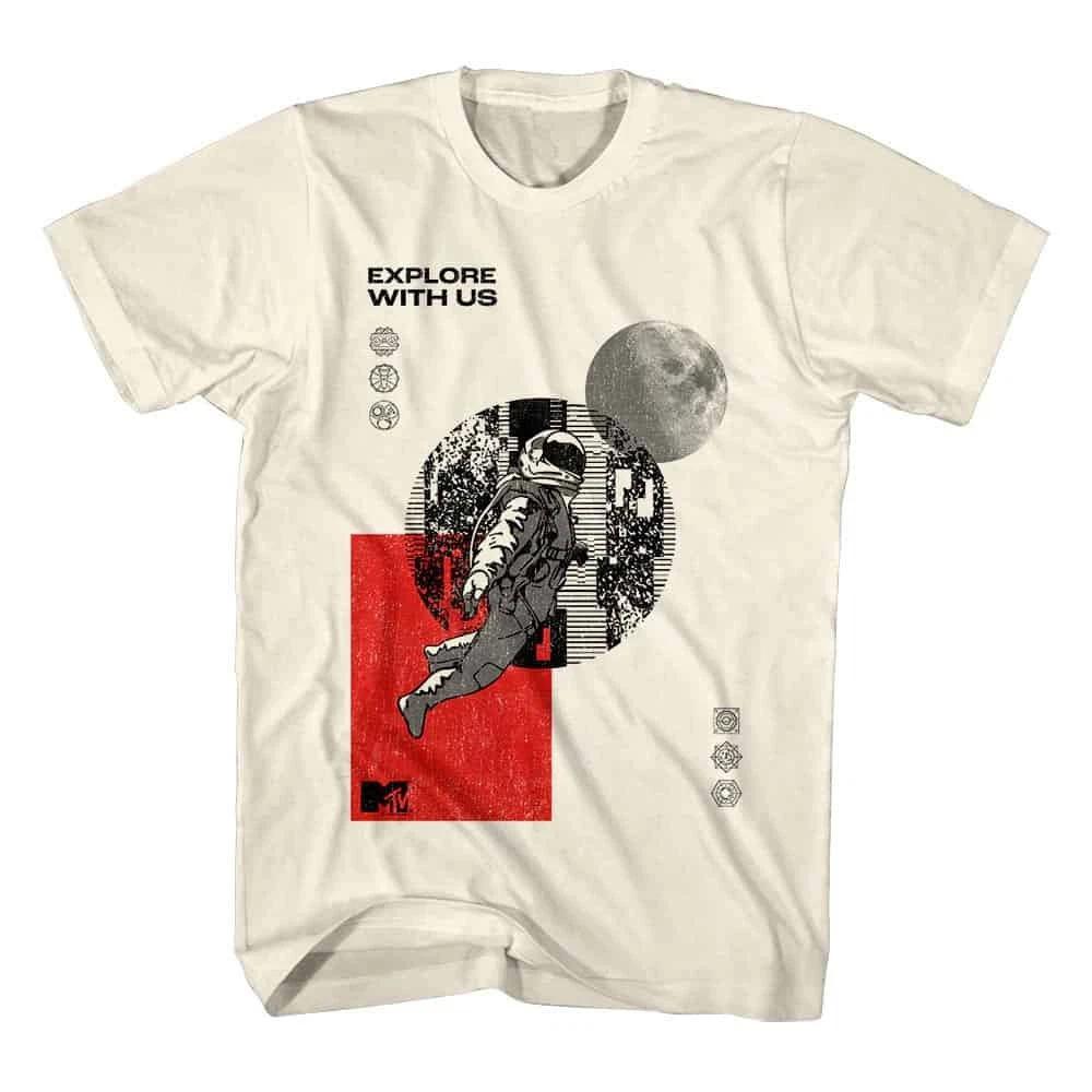 MTV Astronaut Explore With Us Men s T Shirt S