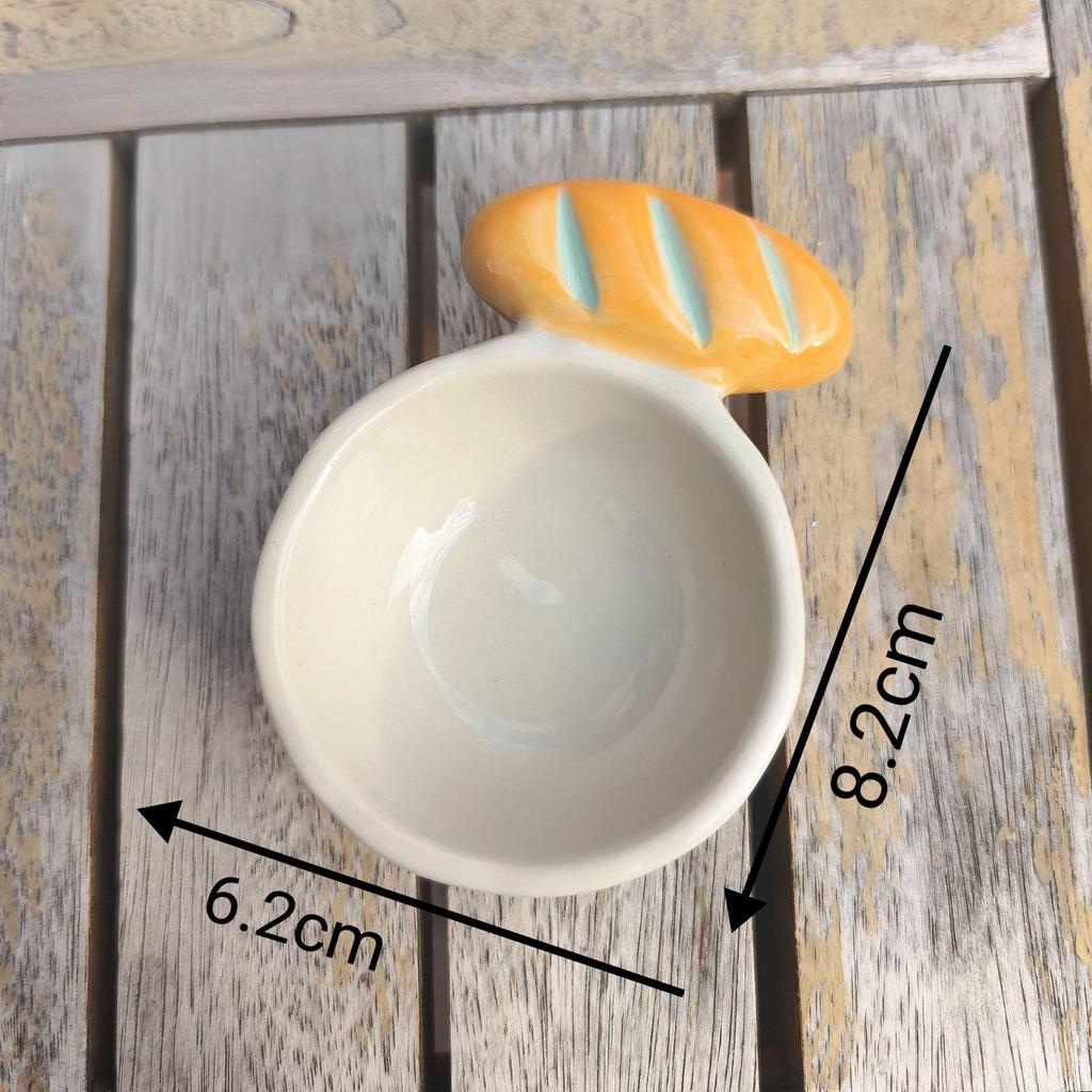 Creative themed restaurant ceramic dishes, coffee bean spoons, French sticks, wrapped dishes, salty and alkaline dishes