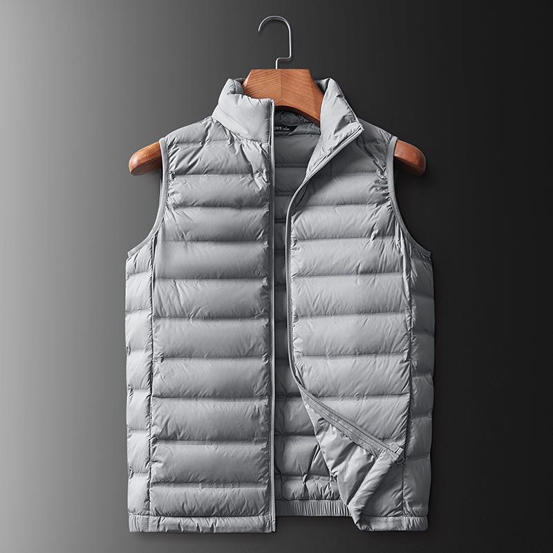 

Осень и зима легкий и тонкий парный повседневный пуховый мужской и женский короткий и легкий базовый универсальный жилет на заказ XXXXL