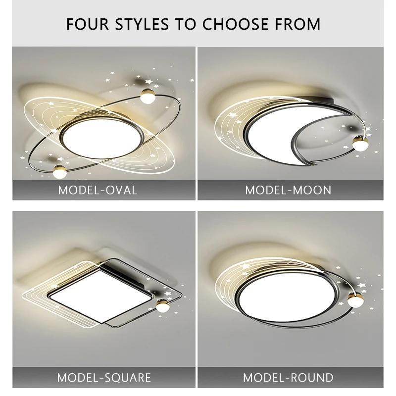 Modern Luxury LED Living Room Bedroom Ceiling Light Nordic Creative Full Moon Design Home Decoration Restaurant Lighting