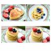 4-Cavity Silicone Pancake Mold Set - Heart/Flower/Square Shapes Egg Ring Non-Stick Baking Tool Cooking Accessories