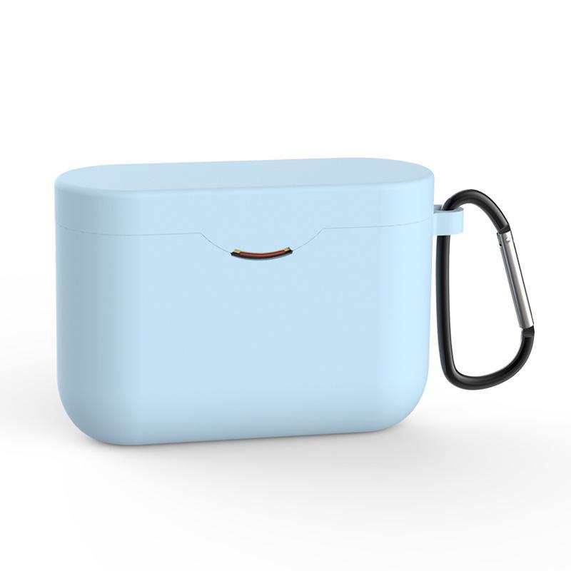 Силиконовый чехол из ТПУ для беспроводной Bluetooth-гарнитуры Sony WF-1000XM3, защитный чехол для зарядки With Hook небесно-голубой