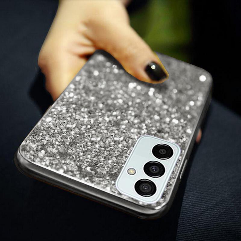 Glitter Plating Soft Silicone Case For Samsung Galaxy S24 S23 FE S22 S21 S20 Ultra Plus A55 A54 A34 A35 A25 A24 A04S A14 A13 A23 A12 A51 A71 4G Cover