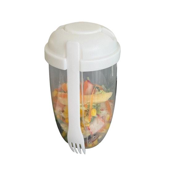 1000ml Salad Cup with k Large Capacity Portable Low-fat Diet Meal Fruit And Vegetable Snack Cup Outdoor
