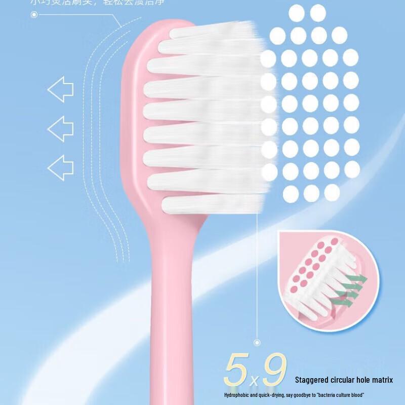 FAWNMUM Adult Soft Bristle Wide Head Toothbrush Set