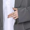 Women's Adjustable Minimalist Ring - Hong Kong Style, Elegant, High-End, Colorfast, Perfect for Index Finger