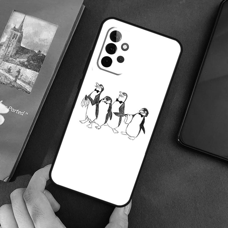 Cartoon Penguin Cover For Samsung Galaxy A54 A52S A52 A32 A22 A12 A72 A33 A53 A73 A14 A70 A51 A71 Case