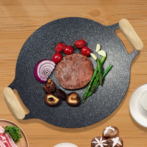 Daraserh Cast Iron Handle Covers, Grill Pan Handle Covers, Pot Handle Covers, Pot Holder Sleeves, Non-Slip Handle Covers | 2 Wooden Pot Holders, Heat-