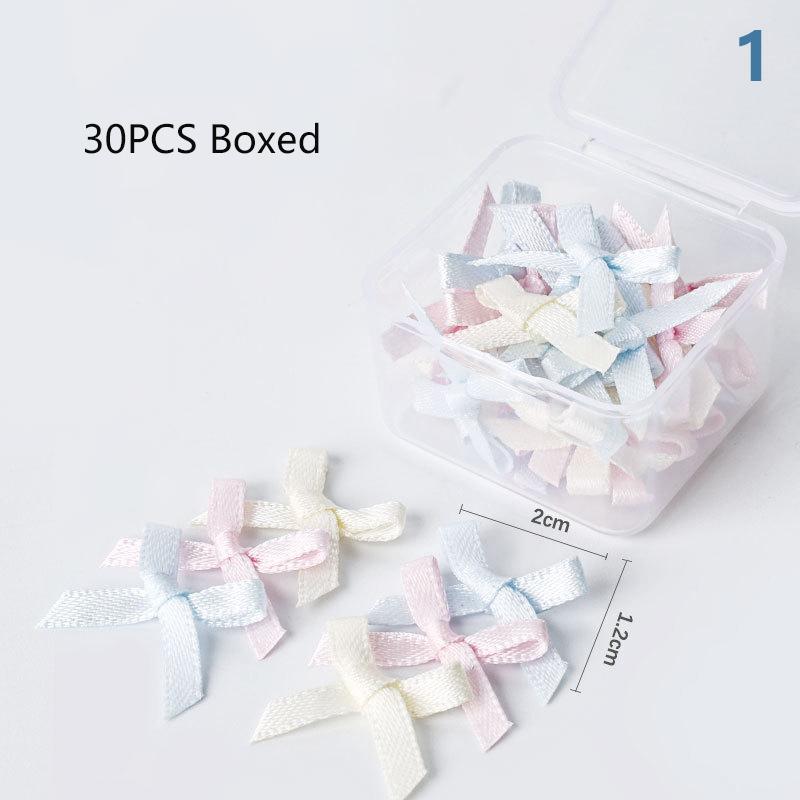 

30 шт. бант из органзы шелка с плоским дном стереоскопический рисунок для ногтей украшение аксессуар для дизайна ногтей as the picture