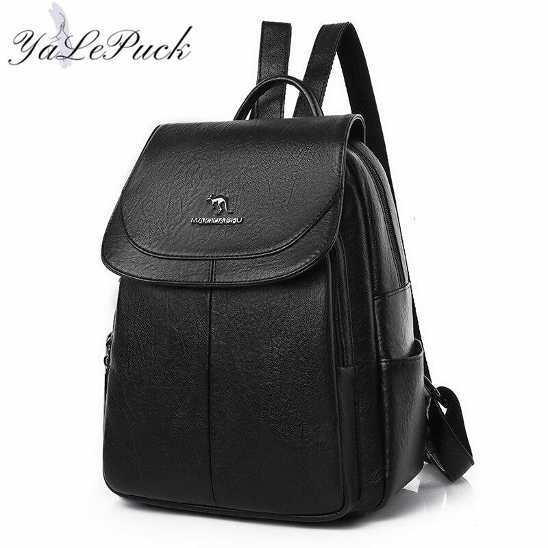 Buy The New 2020 Women Leather Backpacks Fashion Shoulder Bag Female