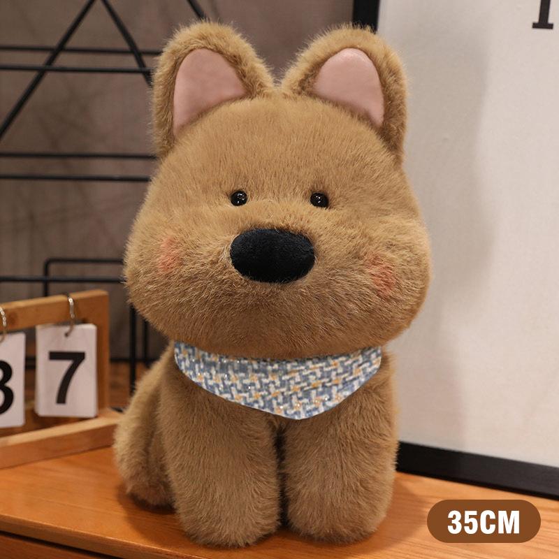 

35/45CM Kawaii Fluffy Hair West Highland Plush Toy White Terrier Plushie Soft Puppy Stuffed Animals Pillow Valentine s Day Gift 35cm