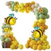 Daisy & Bee Themed Birthday Balloons and Photo Props Set for Kids