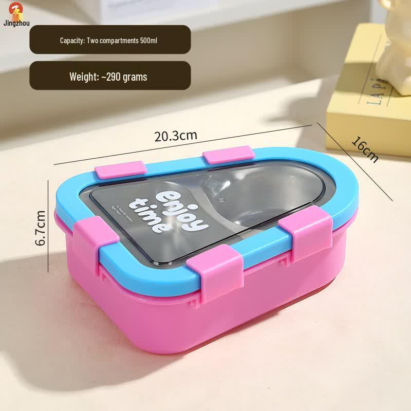 Jingzhou Cartoon Stainless Steel Lunch Box As Shown