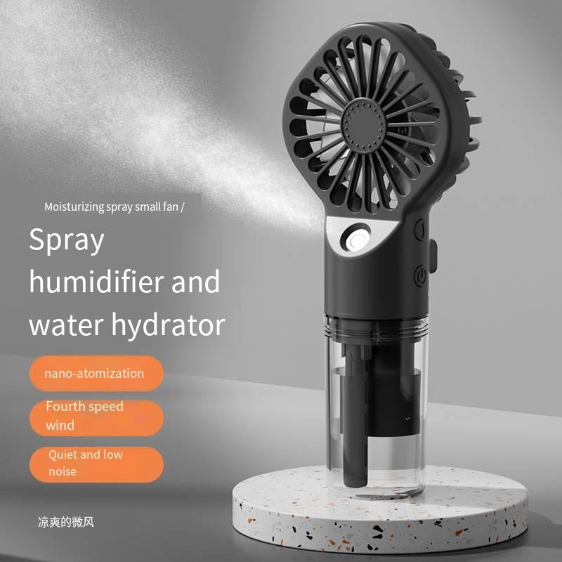New Models Handheld Mini Fan USB Rechargeable Portable Humidifier Mist Cooler Cooling Spray Humidifier Fan for Home/Office/Dorm