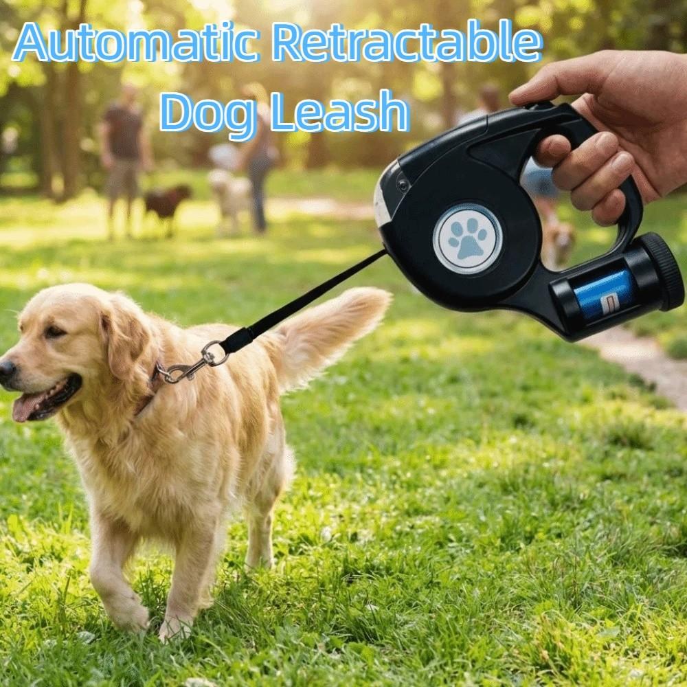 Plastic LED Dog Leash With Garbage Bag Puppy Traction Belt Pet Traction Rope Small Dogs