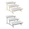Multifunctional Buffet Cupcake Display Stand Durable Melamine Decorative Fruit Dessert Tray for Home Bakery