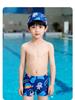 Children's Cartoon Swimsuit Set: Toddler Swim Shorts & Cap for Beach
