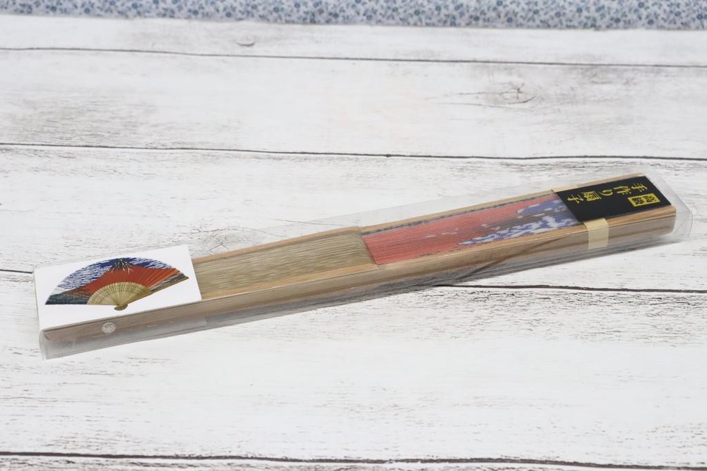 Castle Enterprises Premium Handmade Fans Set of 20 A Bulk a Great Japanese Souvenir for Foreigners [Red Fuji] - Purchase,