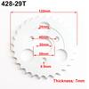 OPGT Motorcycle 24T/26T/28T/29T/31T/35T/37T Teeth 30mm Rear Gear Sprocket Fit For Honda Monkey Motorbike Pit Dirt Bike 420/428 C