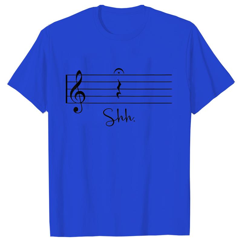 Funny Music Notes T Shirts Men Graphic Tops Streetwear Short Sleeve Tees Oversized Harajuku Teacher Gift T-shirt Mens Clothing