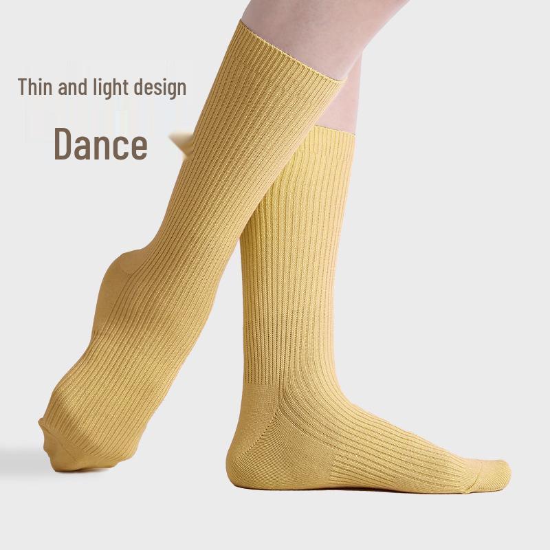 

Носки для современного танца: Нескользящие, тонкие, профессиональные длинные чулки для мужчин и женщин – сине-черные, идеально подходят для весенне-летних тренировок