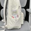 Schoolbag new ins style men's and women's solid color backpack junior high school campus light schoolbag fashionable simple large capacity backpack
