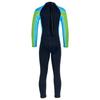 Kinder Thermo Schwimm-Jumpsuit Farbkontrast Design Langarm Reißverschluss Wassersport Outfit