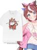 Umamusume Pretty Derby T Shirt Tokai Teio Cute Kawaii Cartoon Tshirt Summer Soft And Comfortable Cotton Short Sleeve