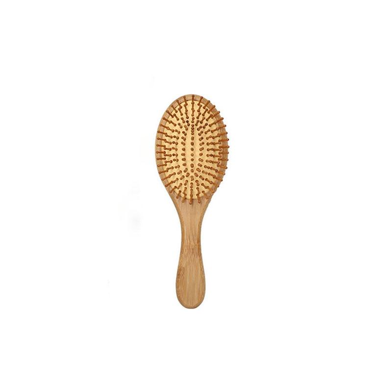 Eco Bamboo Hair Brush Nature Wooden Anti-Static Detangle Brush Hair Scalp Massage Comb Air Cushion Styling Tools for Women Men