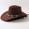 Popolare cappello western da cowboy a tesa larga classico europeo e americano per uomo e donna moda outdoor cappello da cowboy anti-sole cappello jazz