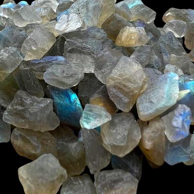 Multi Flashy Natural Labradorite Rough, Gemstone Raw, Rough Minerals Stone, 4-15 MM Size Rough. Labradorite Raw, Small Rough For Jewelry Making.