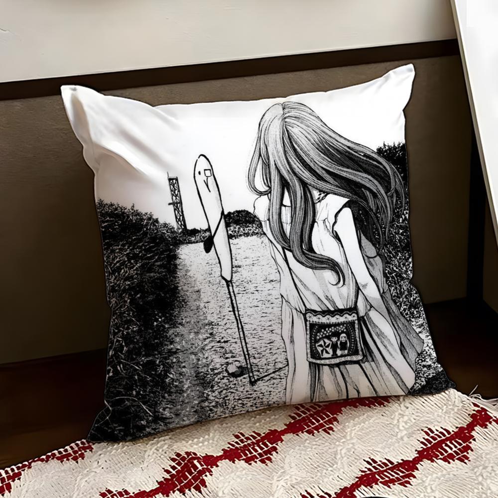 GGoodnight PPunpun Cushion Cover Reversible Soft Durable Pillow Cover Home Car MultiScene Use for Daily Comfort